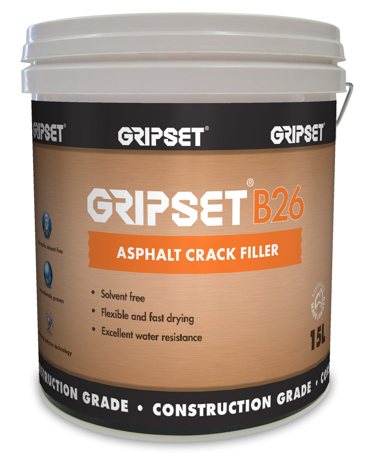 Gripset B26 Asphalt Crack Filler 15 Litre Pail