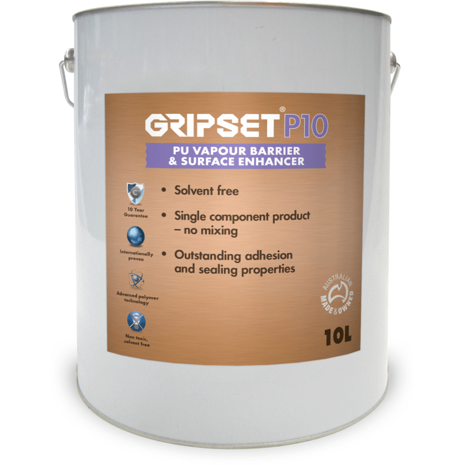 GRIPSET P10 VAPOUR BARRIER / PRIMER / SURFACE ENHANCER - 10 LITRE PAIL - Earthco Projects Store