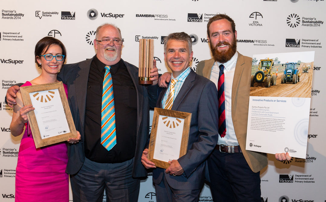 As proud winners of the Premier's Sustainability Awards 2014, Earthco Projects is changing Victoria's unsealed road network