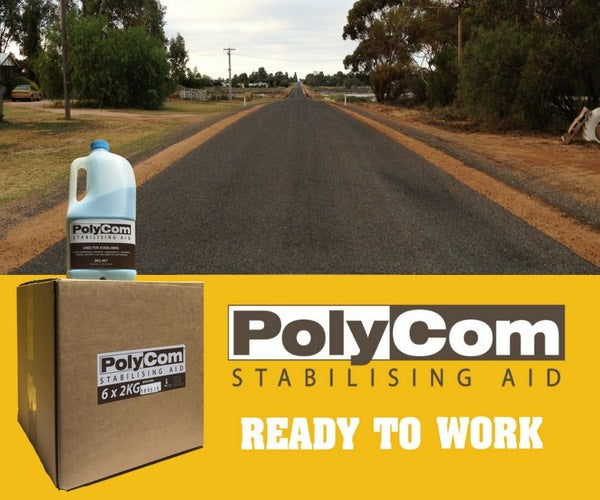 PolyCom Stabilising Aid Cutting Edge Pavement Stabilisation: Australia - Earthco Projects Store