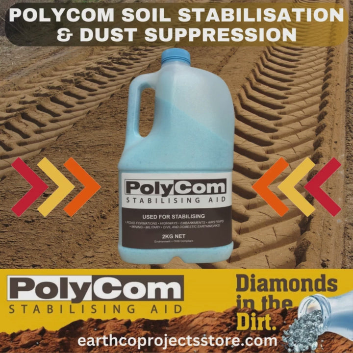 PolyCom Stabilising Aid - Soil Stabilisation - Non Toxic
