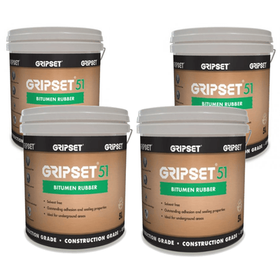 MULTI PURPOSE BITUMEN RUBBER GRIPSET 51 - 5 Litre Pail SOLVENT FREE - Earthco Projects Store