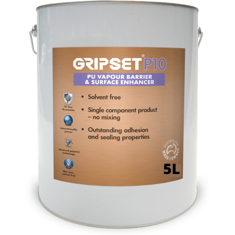 GRIPSET P10 VAPOUR BARRIER- 5 LITRE PAIL / PRIMER / SURFACE ENHANCER - Earthco Projects Store