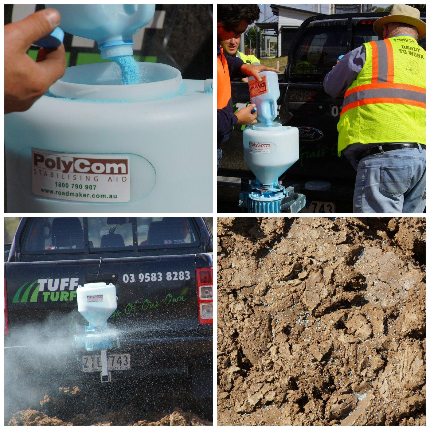 PolyCom Stabilising Aid | Soil Stabilisation | Dust Suppression | Non Toxic - Earthco Projects Store
